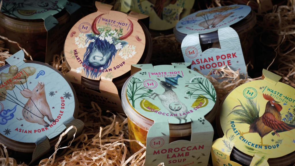 Waste-Not Kitchen - Tried & True Design - brand, illustration and packaging